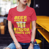 "Beer Goes In. Wisdom Comes Out" - T-shrt (GT)