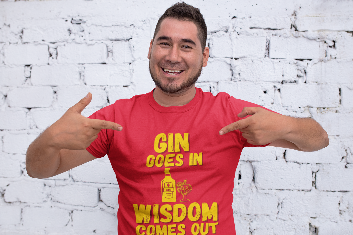 "Gin Goes In. Wisdom Comes Out" - T-Shirt (GT)