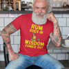 "Rum Goes In. Wisdom Comes Out" - T-Shirt (GT)