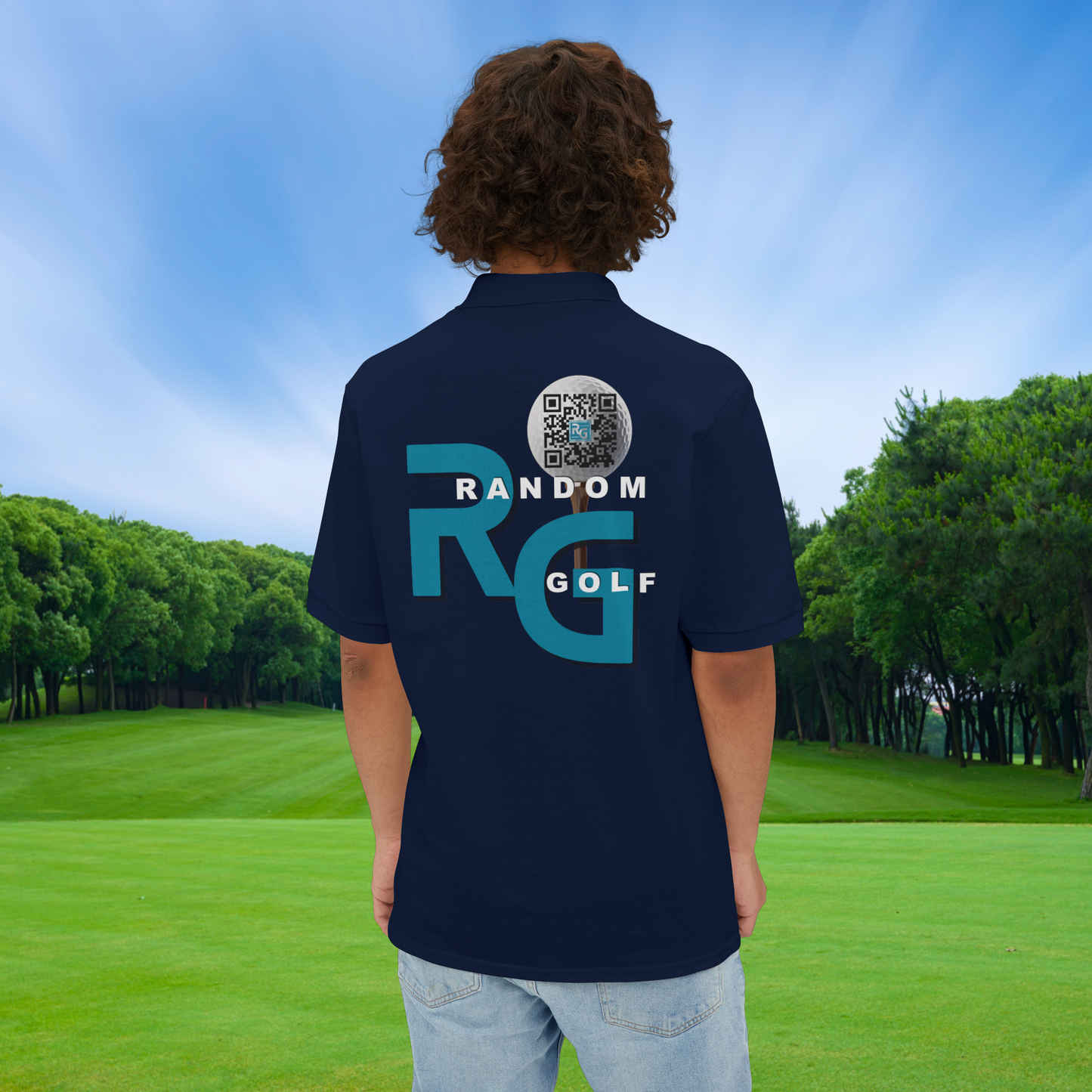 Limited Edition "Random Golf" - Premuim Men's Piqué Polo