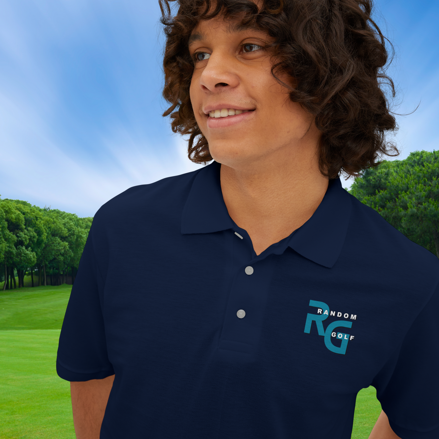 Limited Edition "Random Golf" - Premuim Men's Piqué Polo