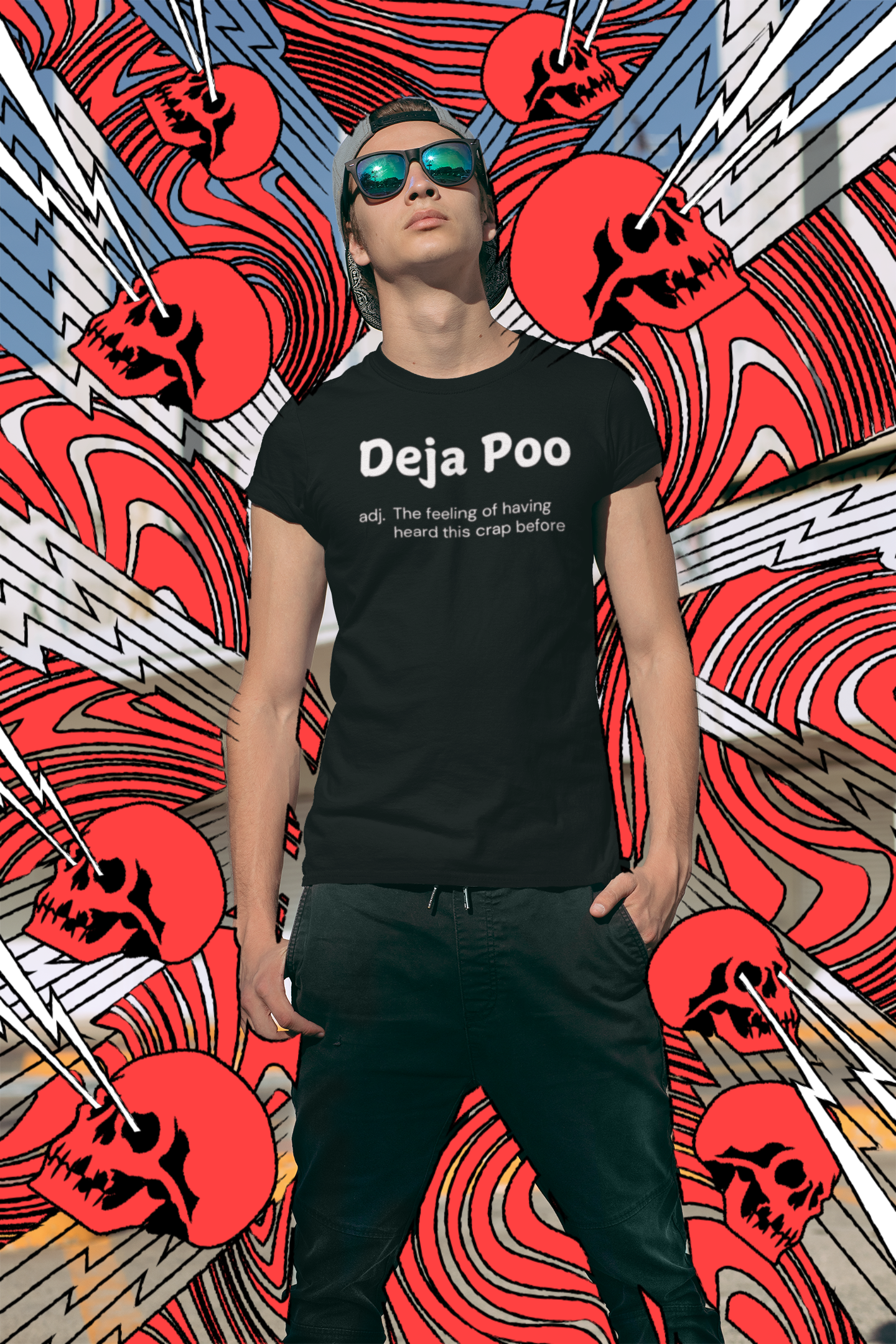 "Deja Poo - the feeling of having heard this crap before" - T-Shirt (LT)