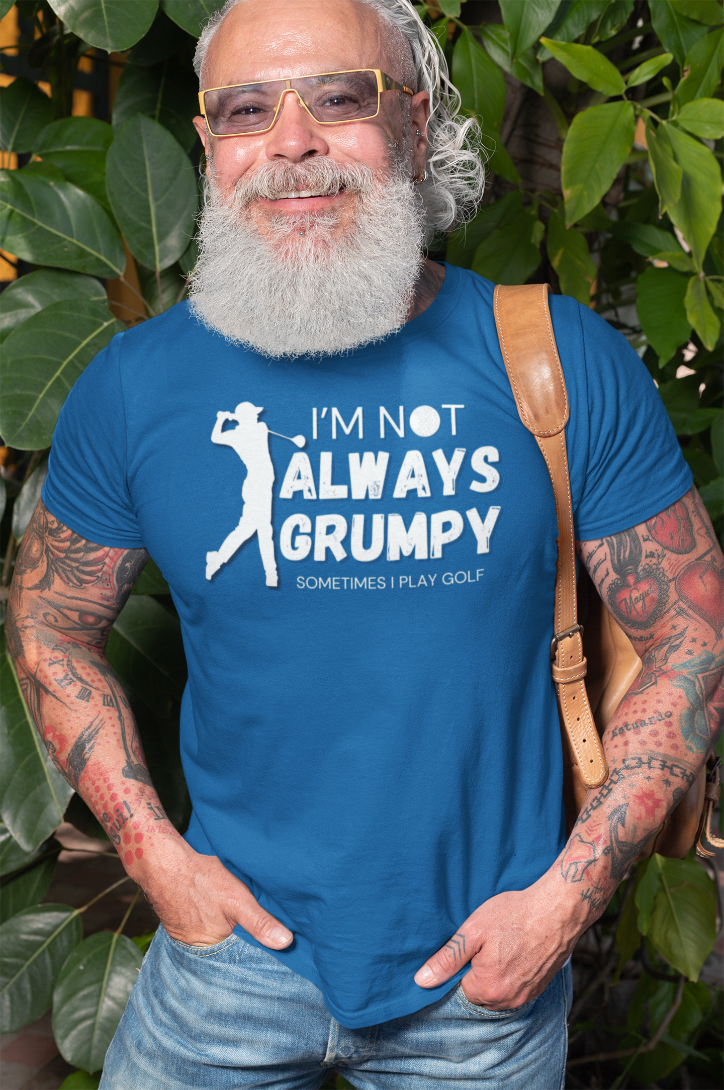 "I'm not always grumpy. Sometimes I play Golf" - T-Shirt (LT)