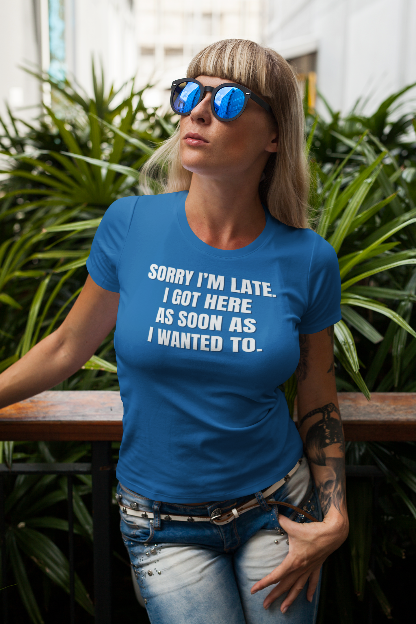 "Sorry I'm Late. I Got Here As Soon As I Wanted To." - T-shirt (LT)