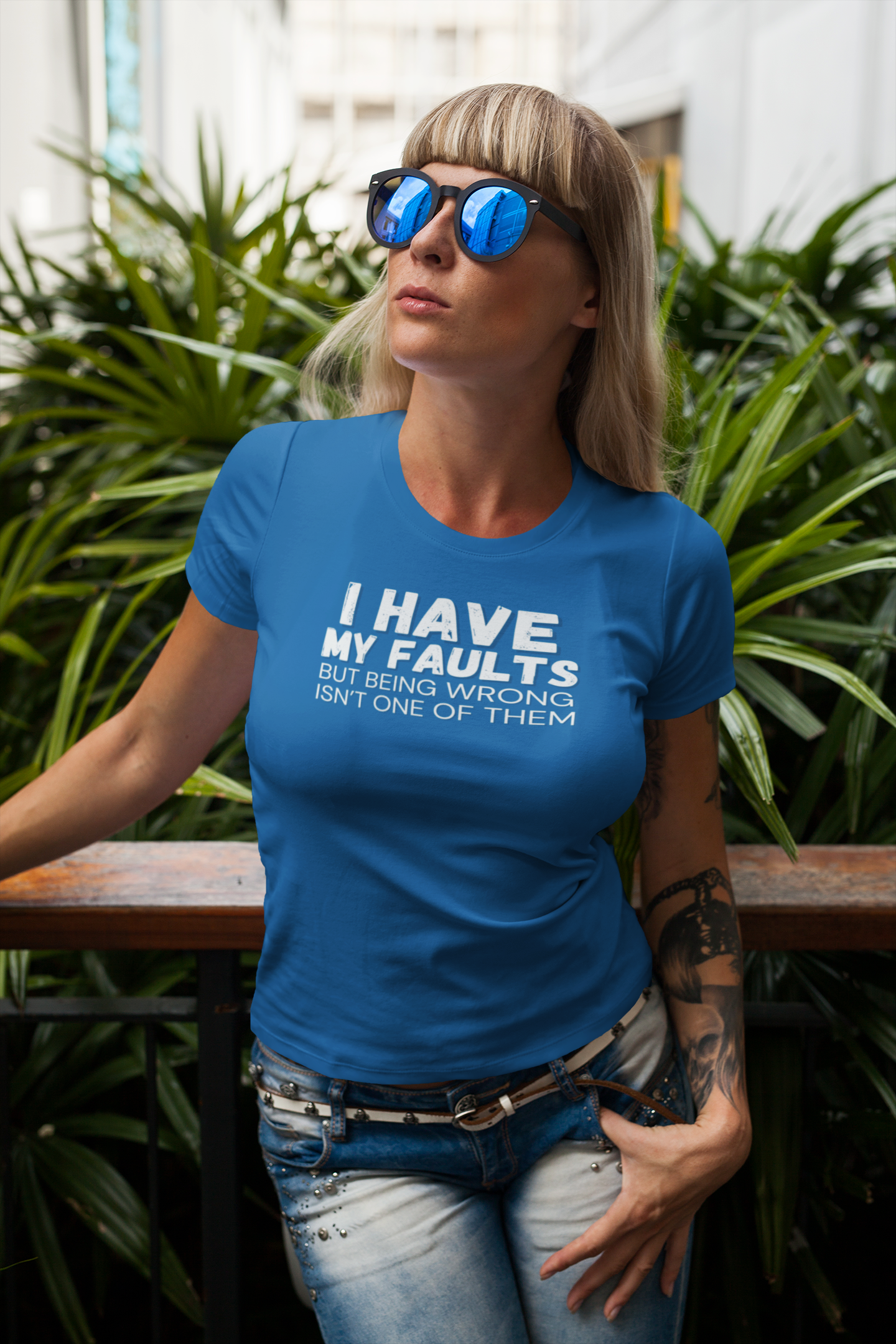 "I have my faults but being wrong isn't one of them" - T-Shirt (LT)