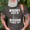 "Whisky Goes In. Wisdom Comes Out" - T-Shirt (LT)