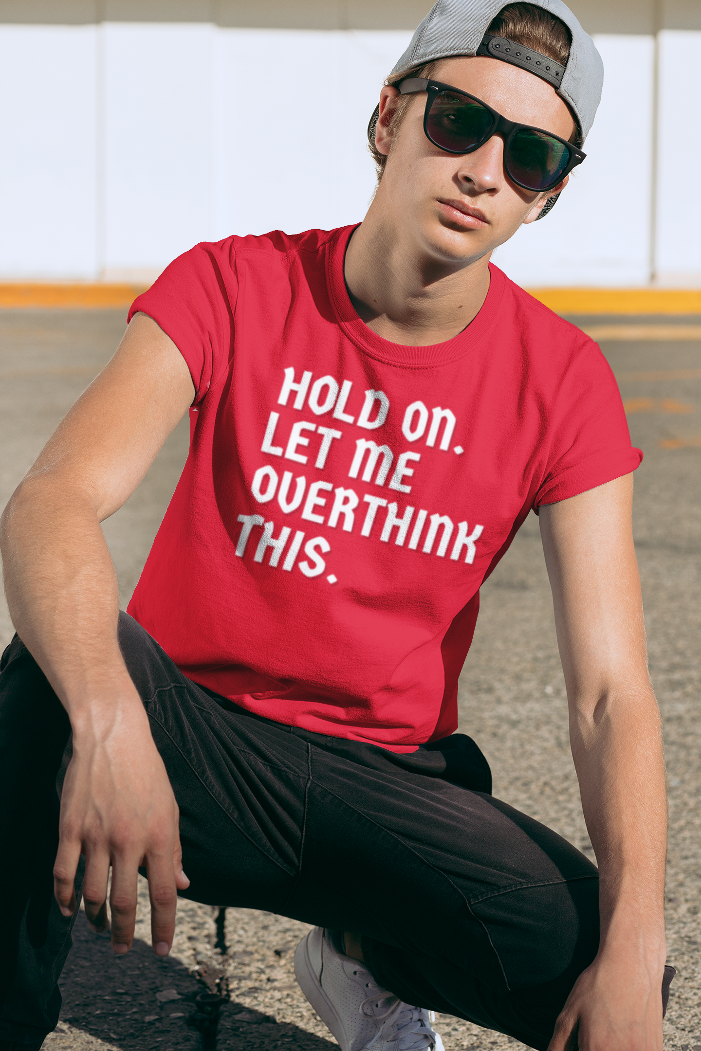 "Hold On. Let Me Overthink This" - T-Shirt (LT)