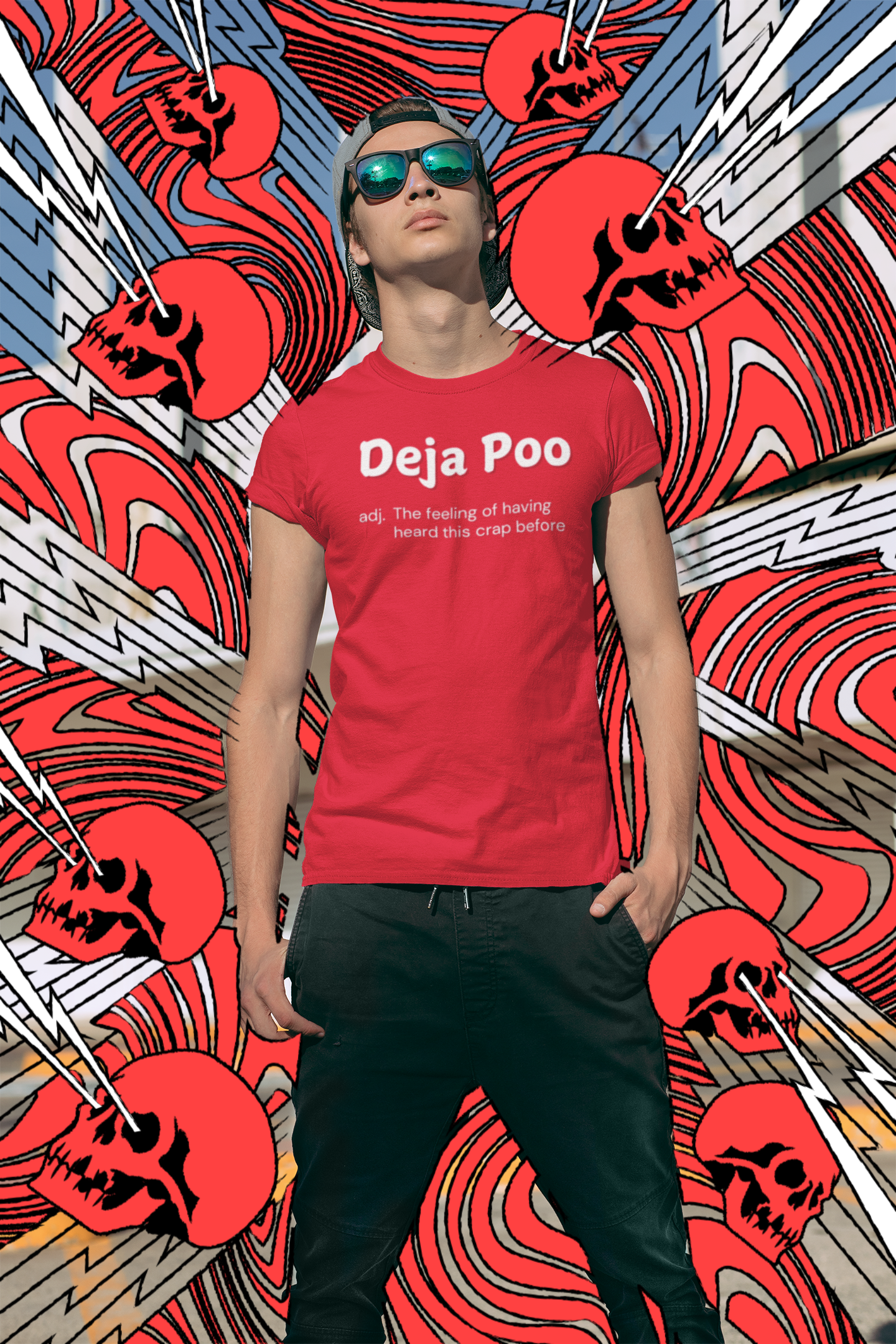 "Deja Poo - the feeling of having heard this crap before" - T-Shirt (LT)