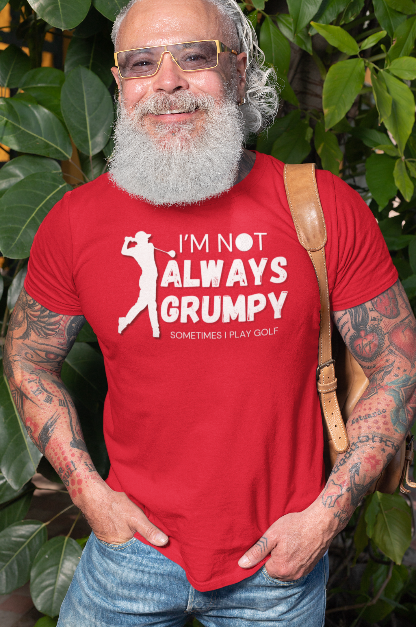 "I'm not always grumpy. Sometimes I play Golf" - T-Shirt (LT)