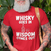 "Whisky Goes In. Wisdom Comes Out" - T-Shirt (LT)