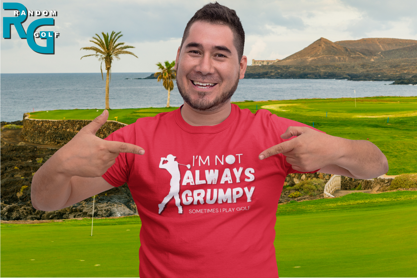 "I'm not always grumpy. Sometimes I play Golf" - T-Shirt (LT)