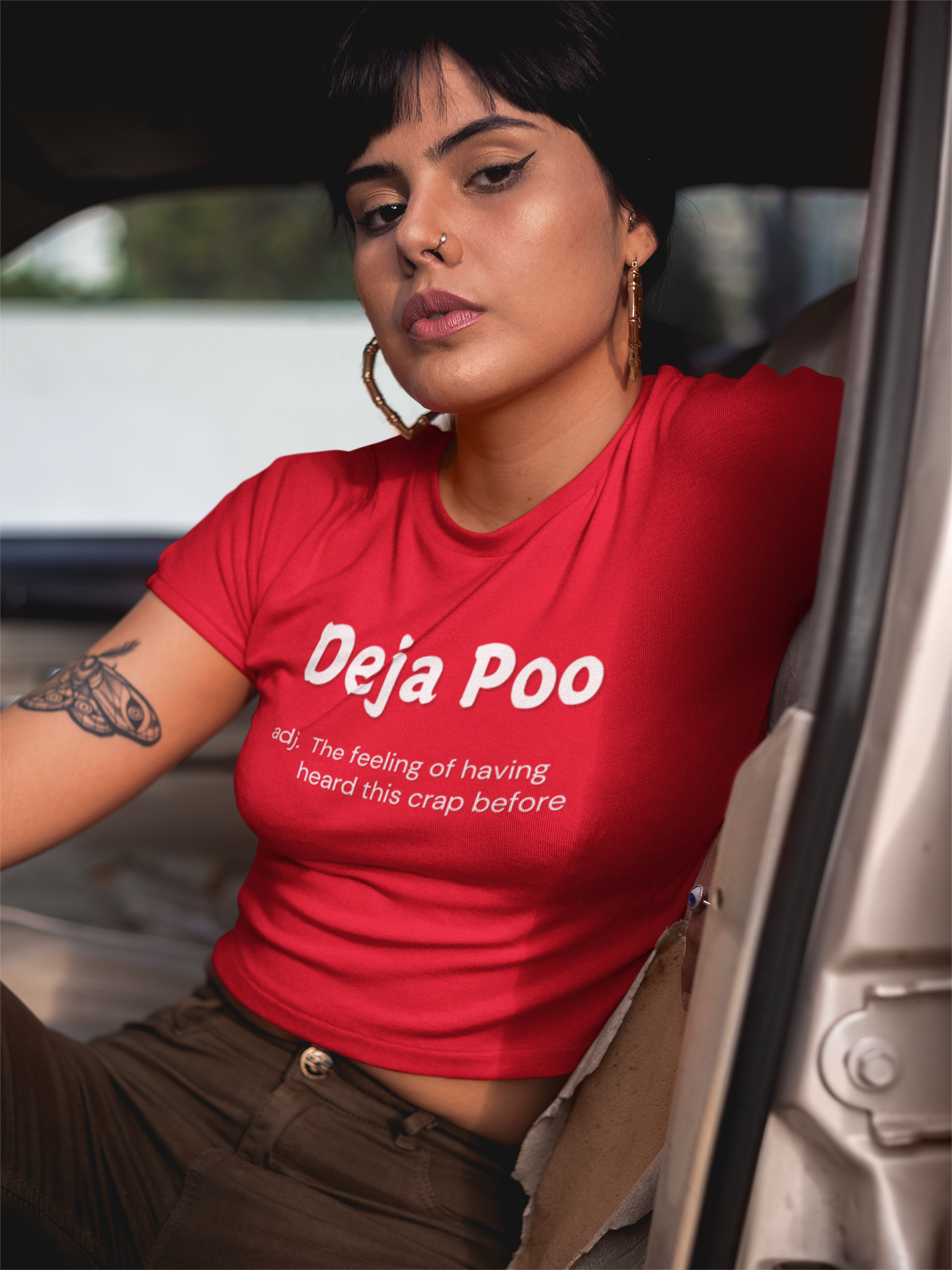 "Deja Poo - the feeling of having heard this crap before" - T-Shirt (LT)