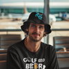 "Golf and Beer. That's Why I'm Here" - T-Shirt (LT)
