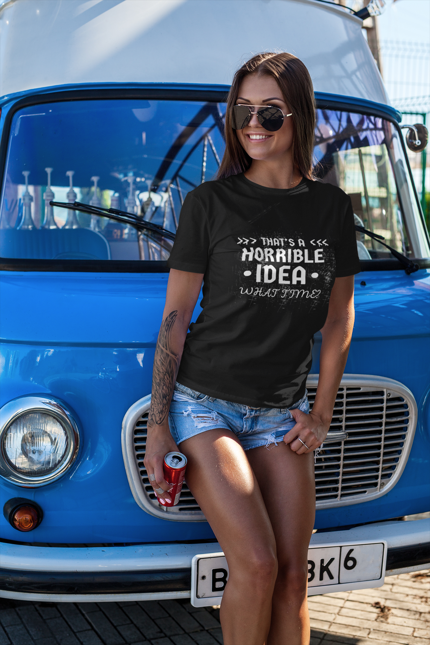 "That's a Horrible Idea. What Time?" - T-Shirt (LT)