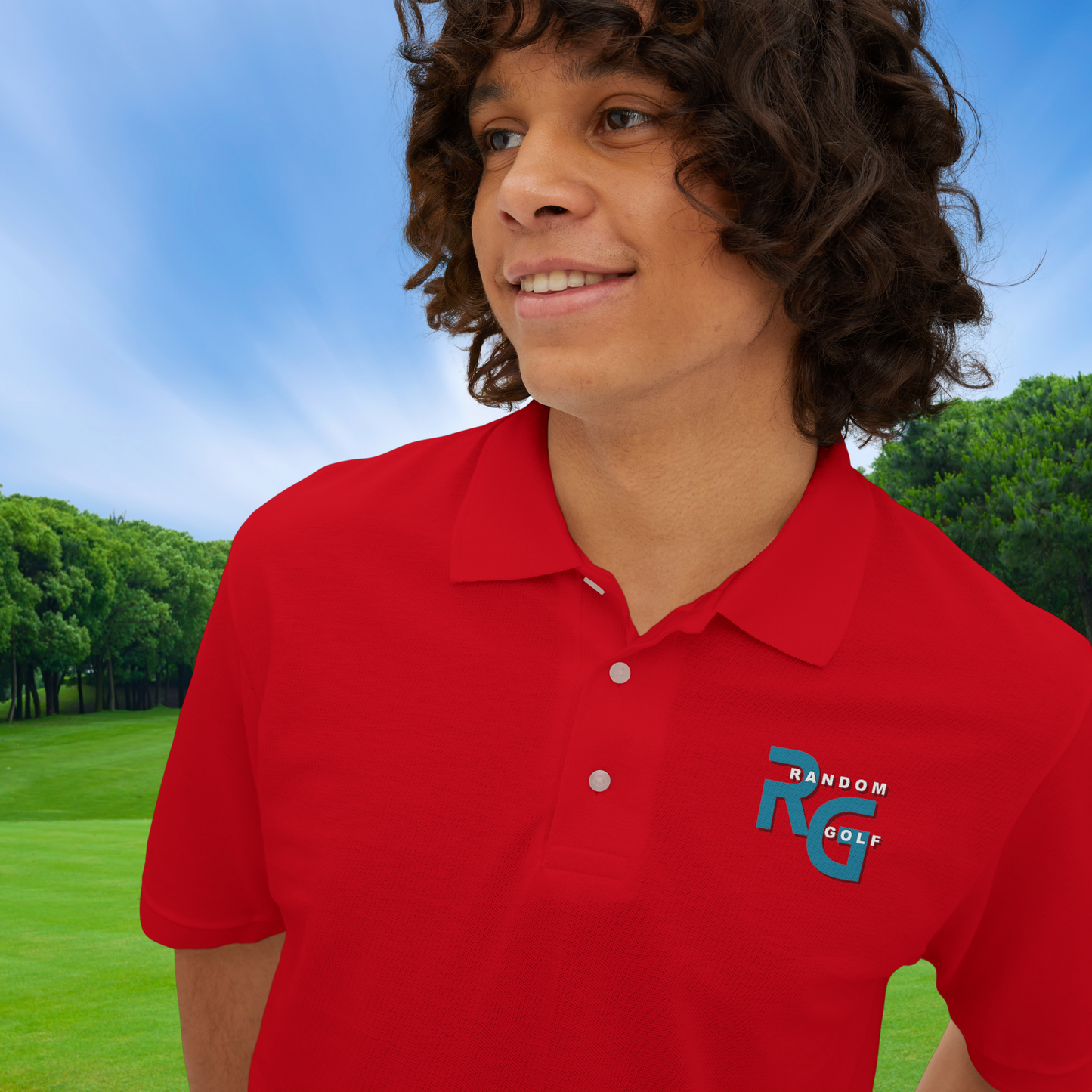 Limited Edition "Random Golf" - Premuim Men's Piqué Polo