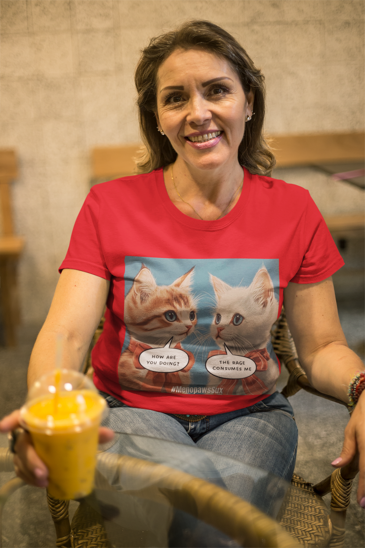 "Menopaws Sux" - T-Shirt
