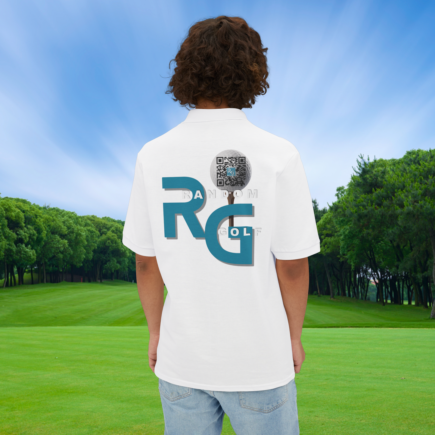 Limited Edition "Random Golf" - Premuim Men's Piqué Polo