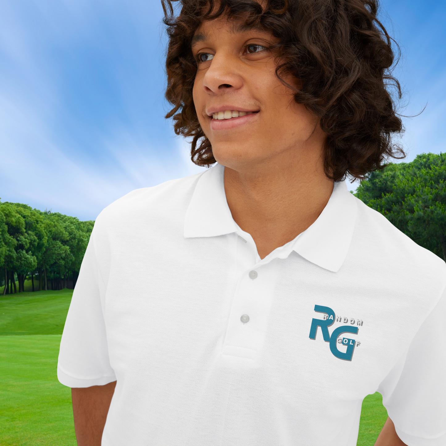 Limited Edition "Random Golf" - Premuim Men's Piqué Polo