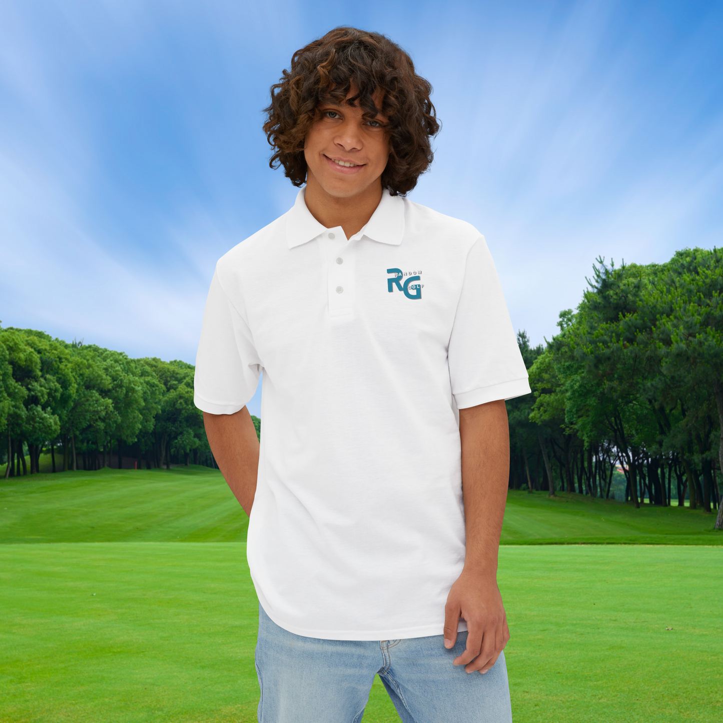 Limited Edition "Random Golf" - Premuim Men's Piqué Polo