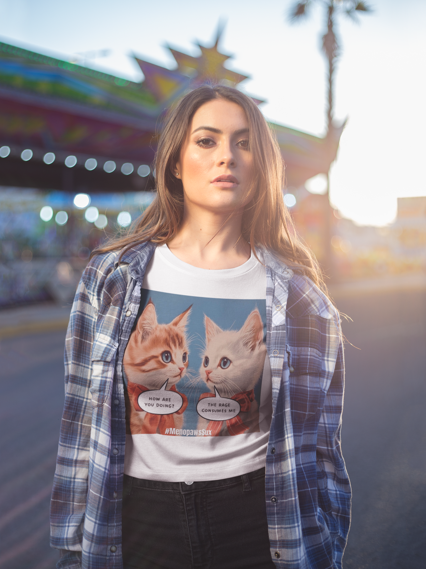 "Menopaws Sux" - T-Shirt