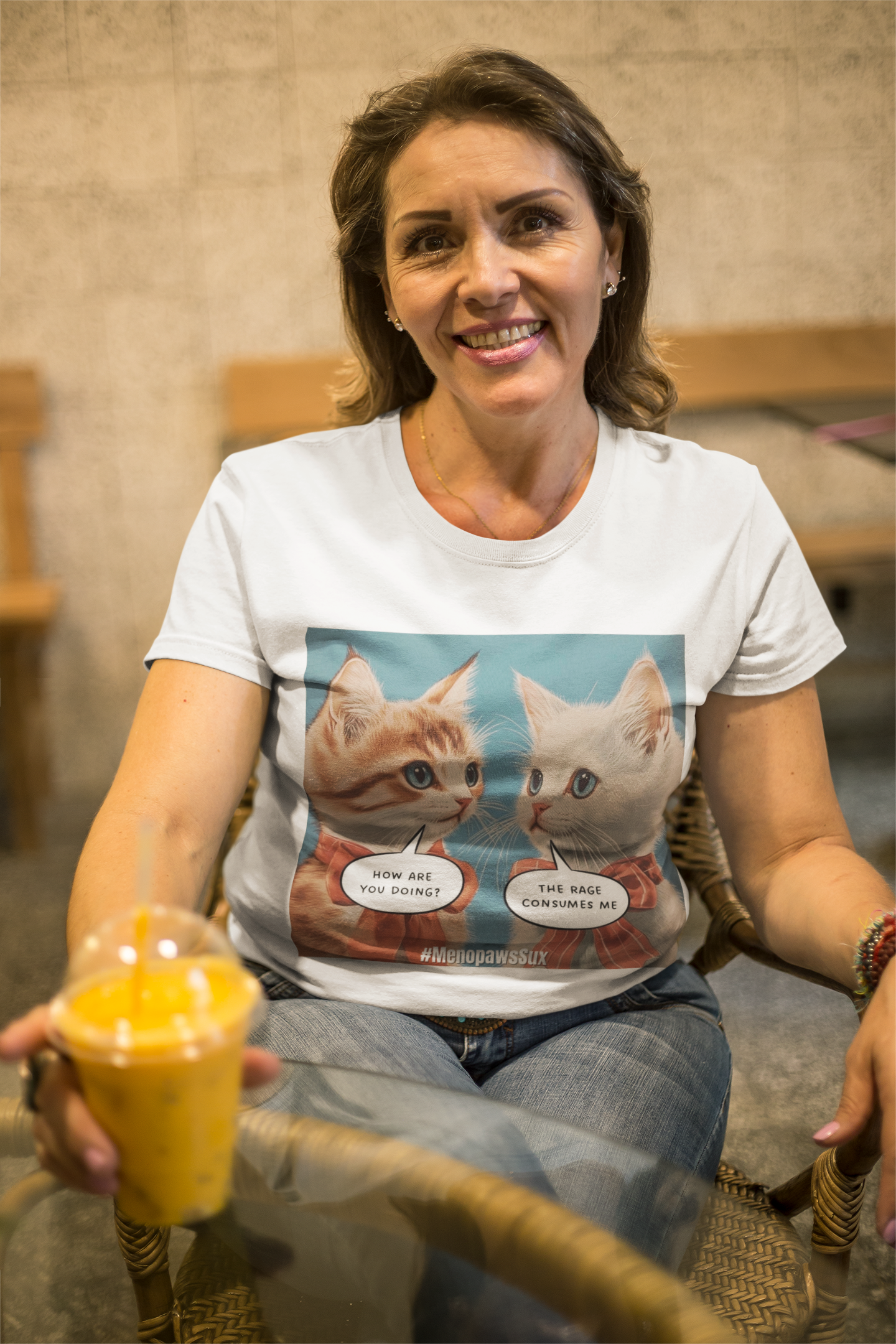 "Menopaws Sux" - T-Shirt