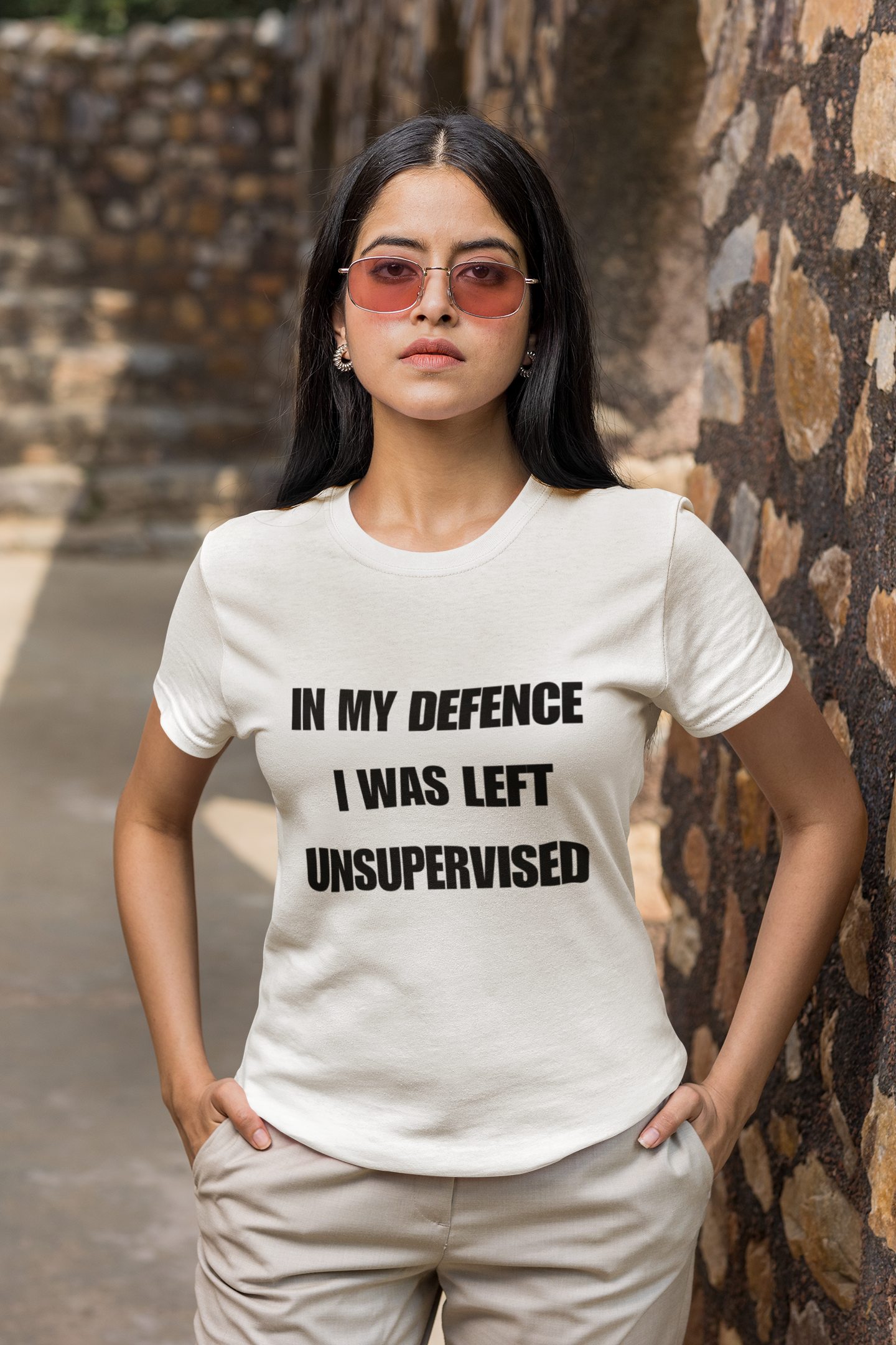 "In My Defence. I was left unsupervised" - T-Shirt (DT)