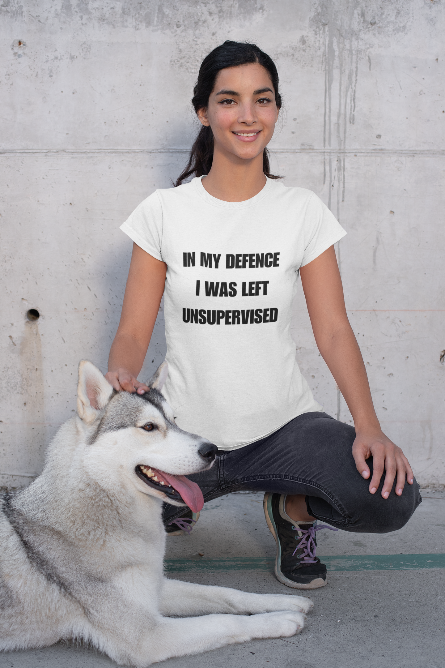 "In My Defence. I was left unsupervised" - T-Shirt (DT)