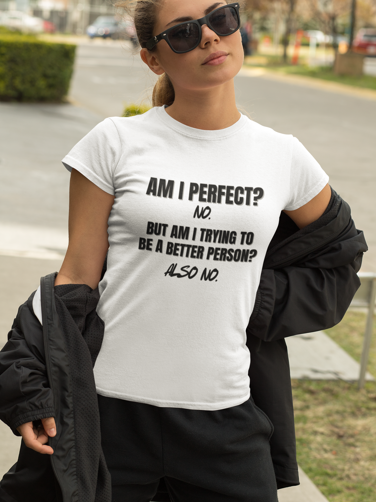 "Am I Perfect?..." SoftStyle T-Shirt (DT)