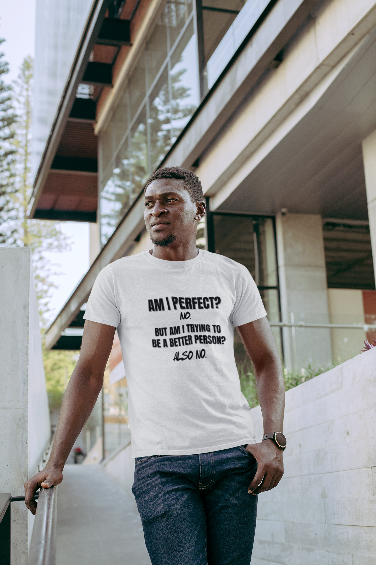 "Am I Perfect?..." SoftStyle T-Shirt (DT)