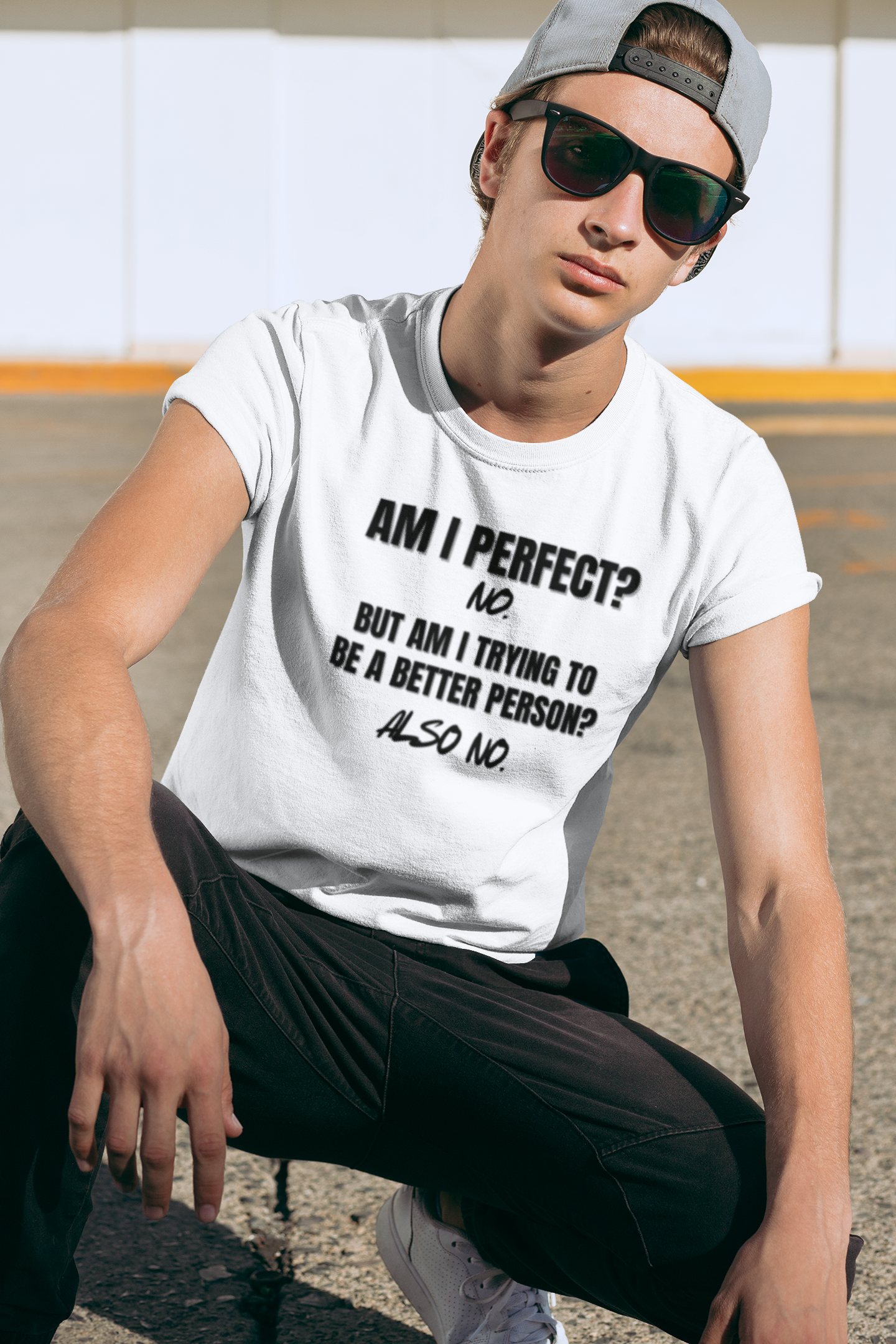 "Am I Perfect?..." SoftStyle T-Shirt (DT)