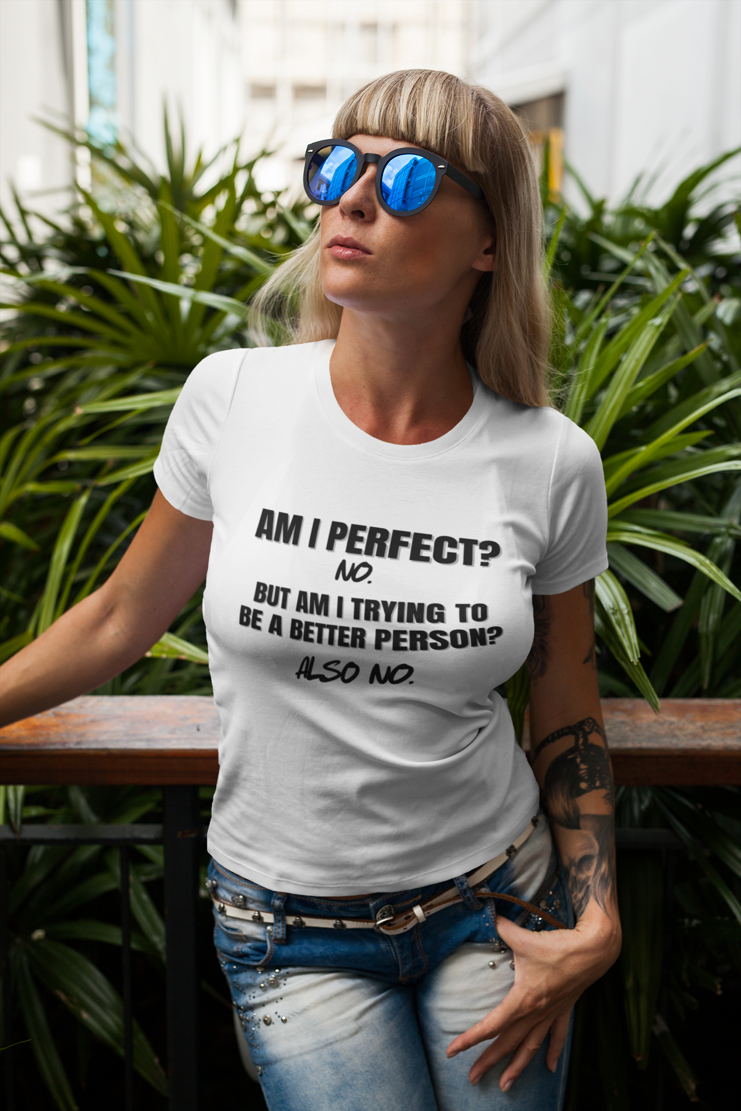 "Am I Perfect?..." SoftStyle T-Shirt (DT)