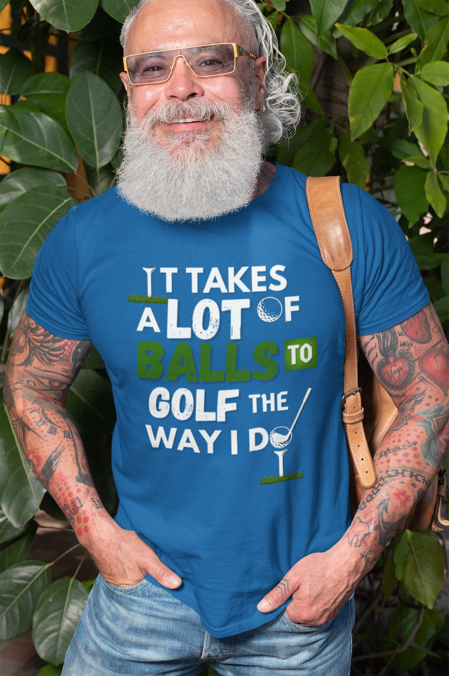 "It takes a lot of balls to golf the way I do" - T-Shirt (LT)