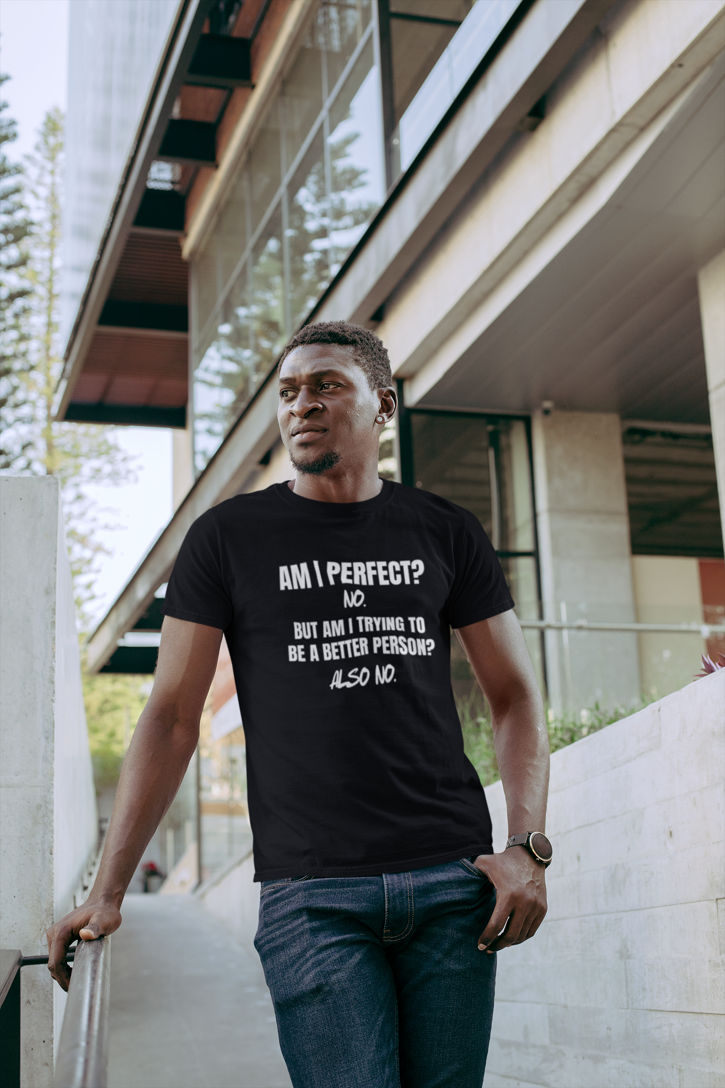 "Am I Perfect?..." - T-Shirt (LT)