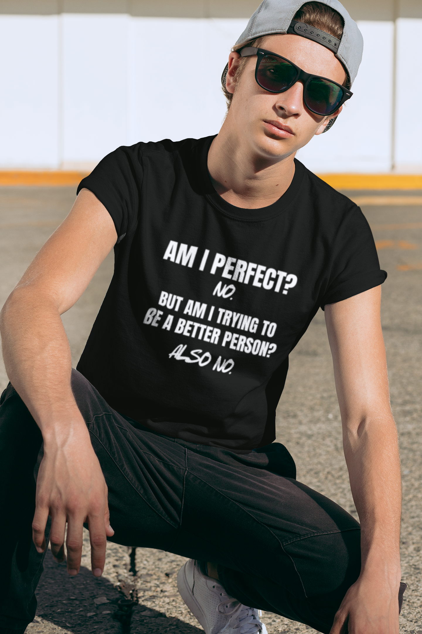 "Am I Perfect?..." - T-Shirt (LT)