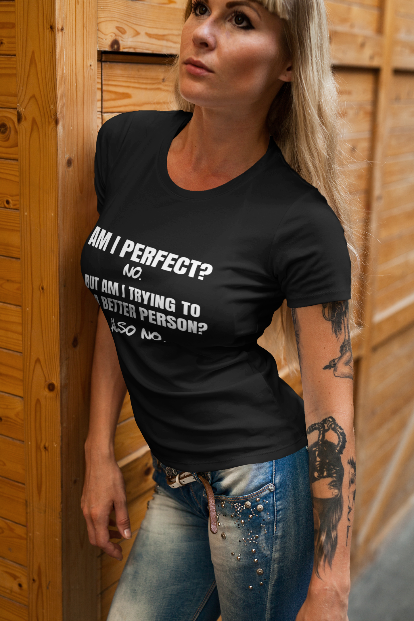"Am I Perfect?..." - T-Shirt (LT)