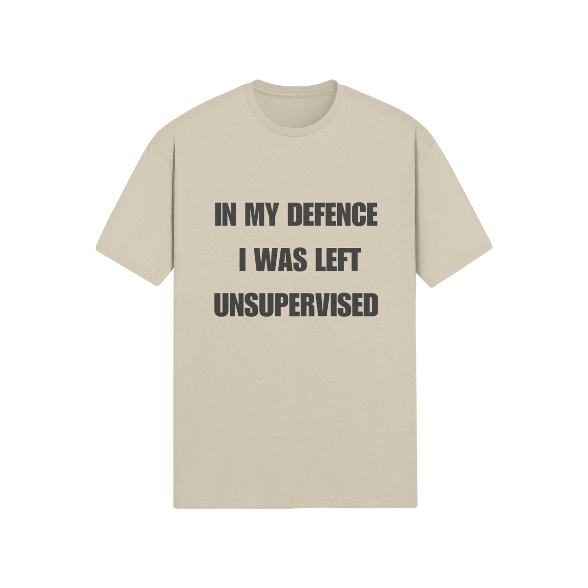 "In My Defence. I was left unsupervised" - T-Shirt (DT)