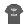 "Whisky Goes In. Wisdom Comes Out" - T-Shirt (LT)