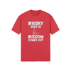 "Whisky Goes In. Wisdom Comes Out" - T-Shirt (LT)