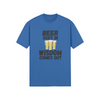 "Beer Goes In. Wisdom Comes Out" - T-Shirt (DT)