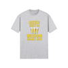 "Beer Goes In. Wisdom Comes Out" - T-shrt (GT)