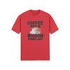 "Coffee Goes In. Wisdom Comes Out" - T-Shirt (DT)