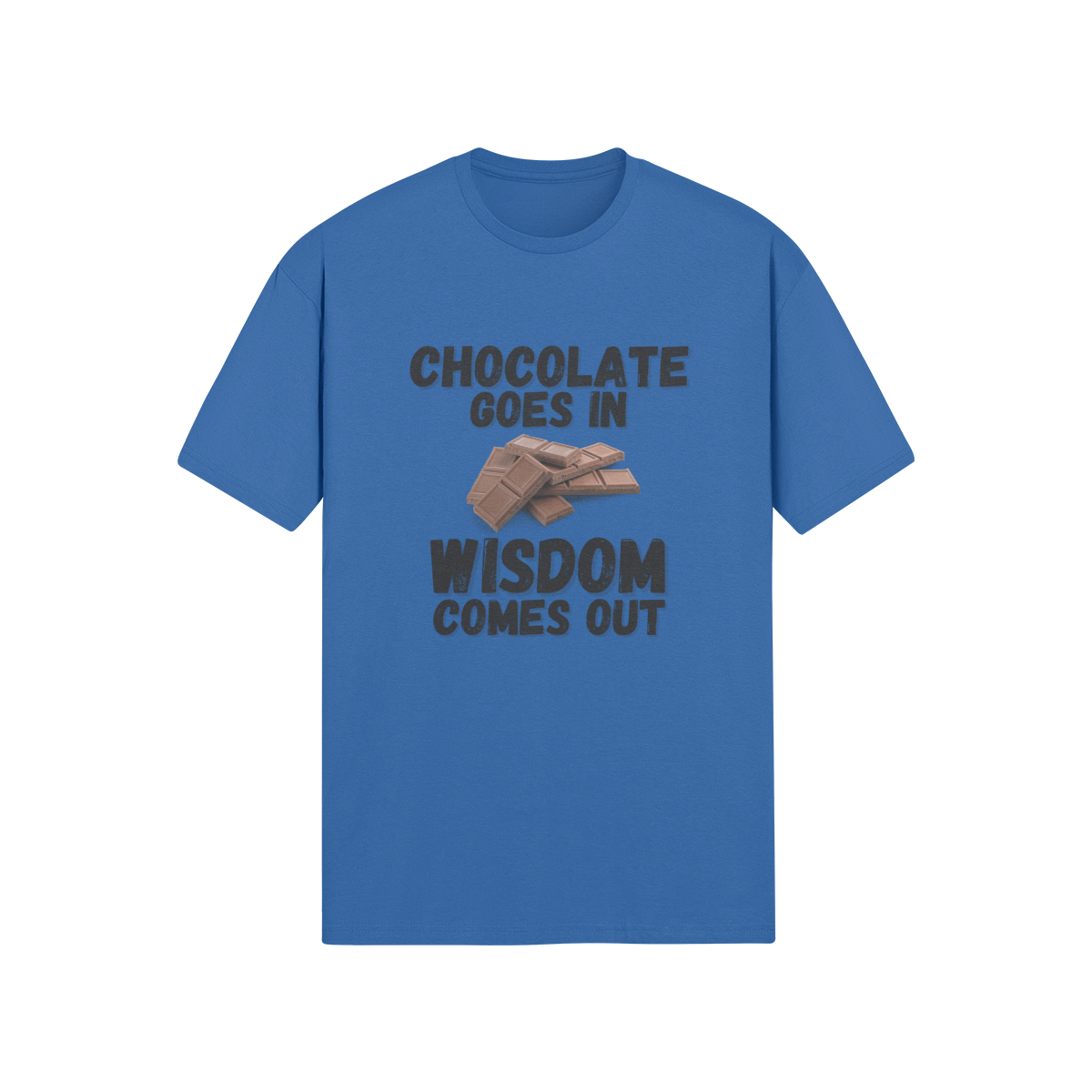 "Chocolate Goes In. Wisdom Comes Out" - T-Shirt (DT)