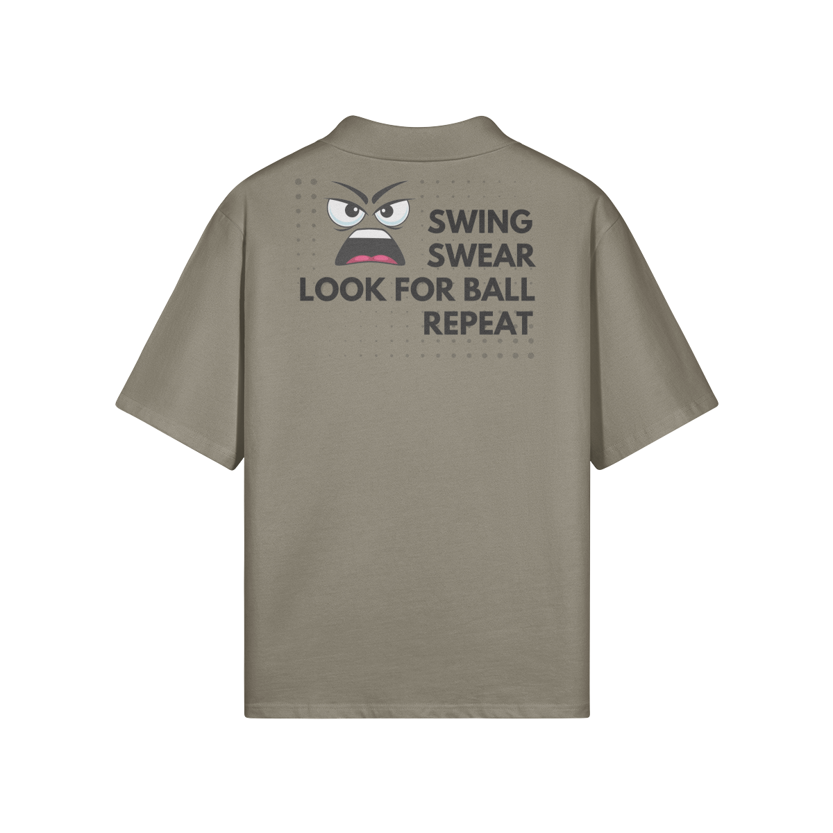 "Swing. Swear. Look for Ball. Repeat" - Polo Golf Shirt (DT)