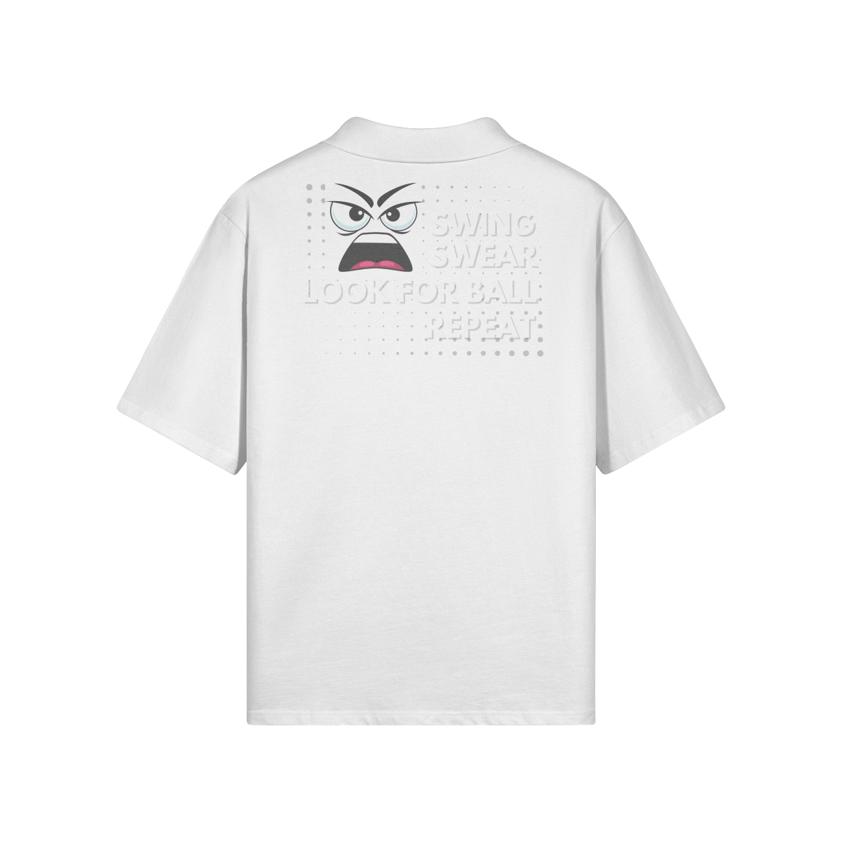 "Swing. Swear. Look for Ball. Repeat" - Polo Golf Shirt (LT)