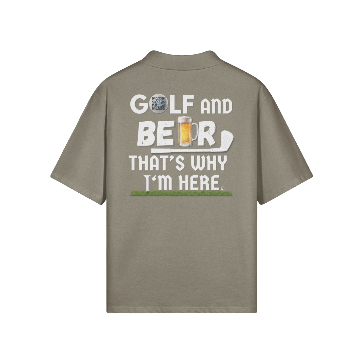 "Golf and Beer. That's why I'm here" - Polo Golf Shirt (LT)