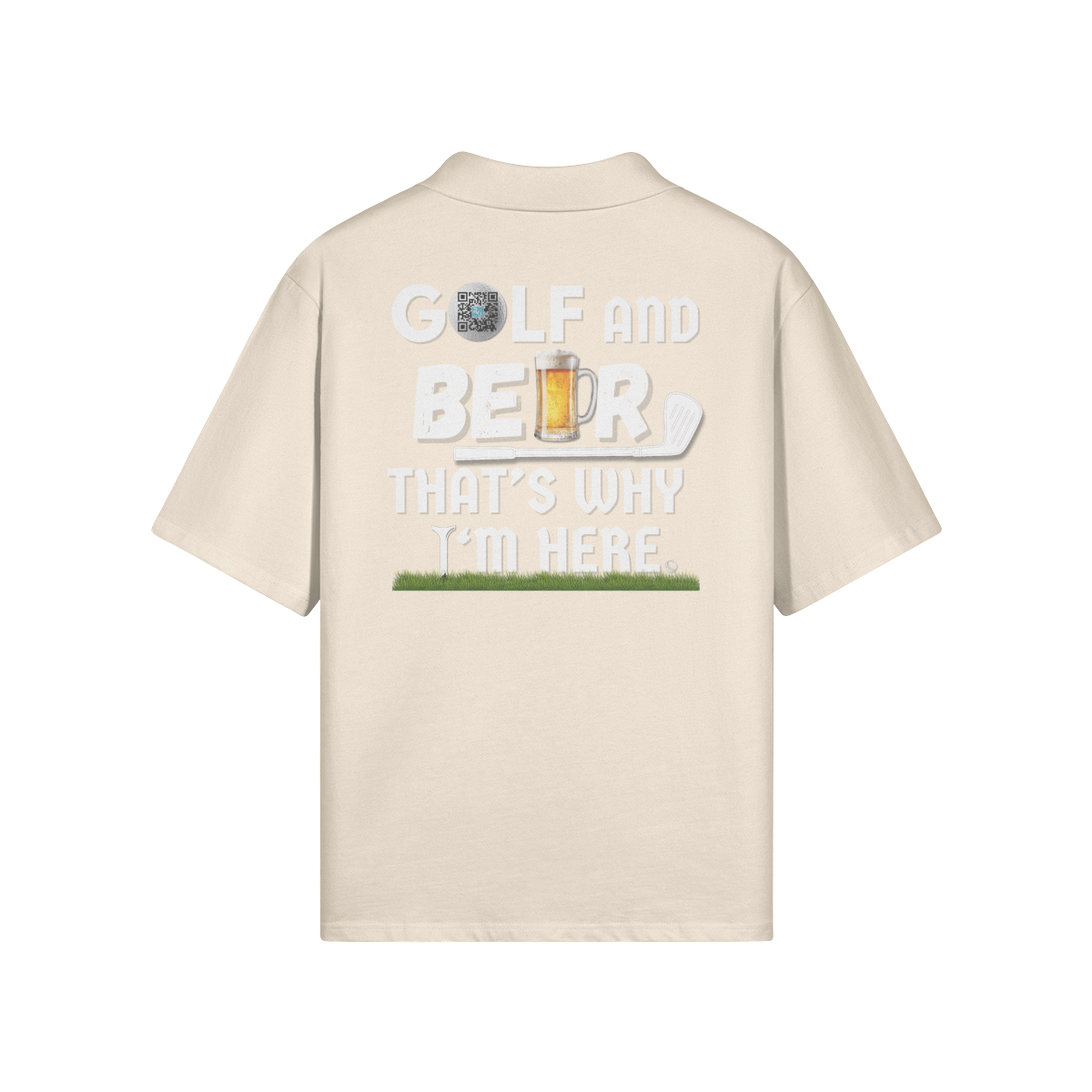 "Golf and Beer. That's why I'm here" - Polo Golf Shirt (LT)