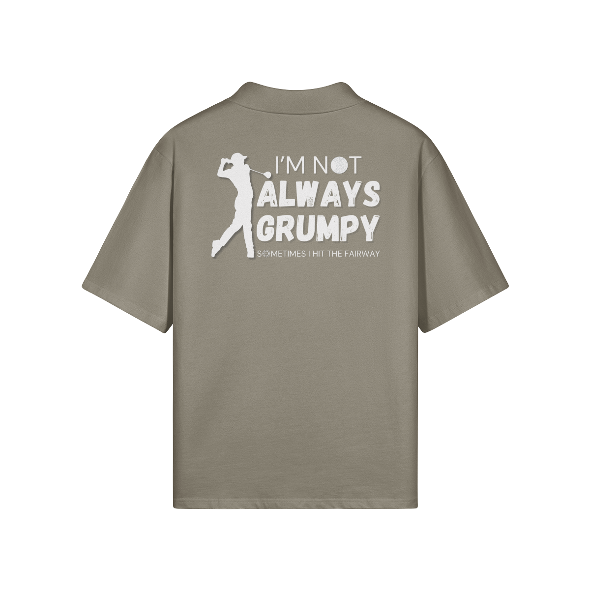 "I'm not always grumpy. Sometimes I hit the fairway" - Polo Golf Shirt (LT)