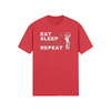 "Eat. Sleep. CRICKET. Repeat." - T-Shirt