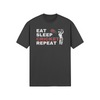 "Eat. Sleep. CRICKET. Repeat." - T-Shirt