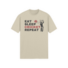 "Eat. Sleep. CRICKET. Repeat." - T-Shirt (DT)